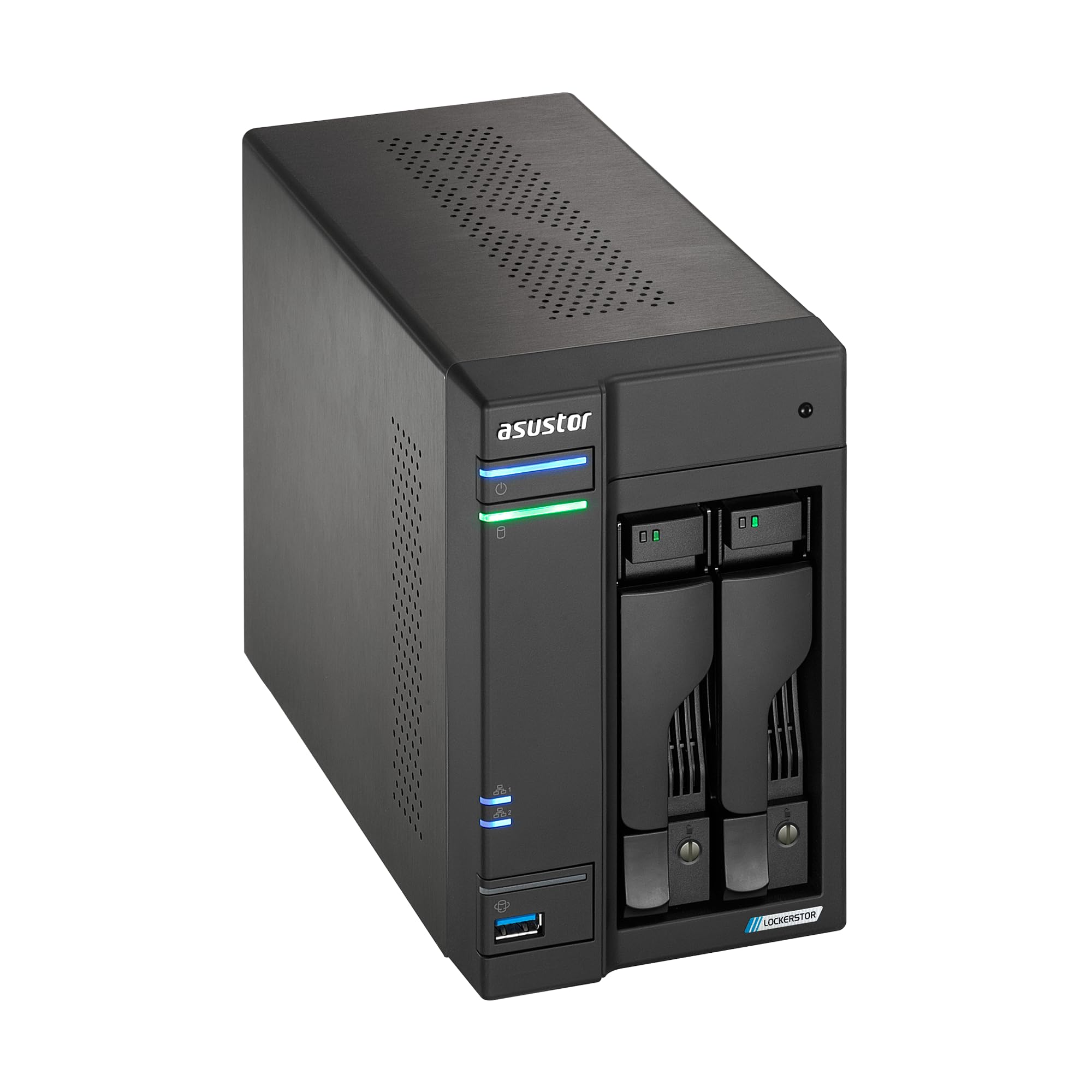 Asustor Lockerstor 2 Gen2+ AS6702T v2 2 Bay NAS Storage, Intel